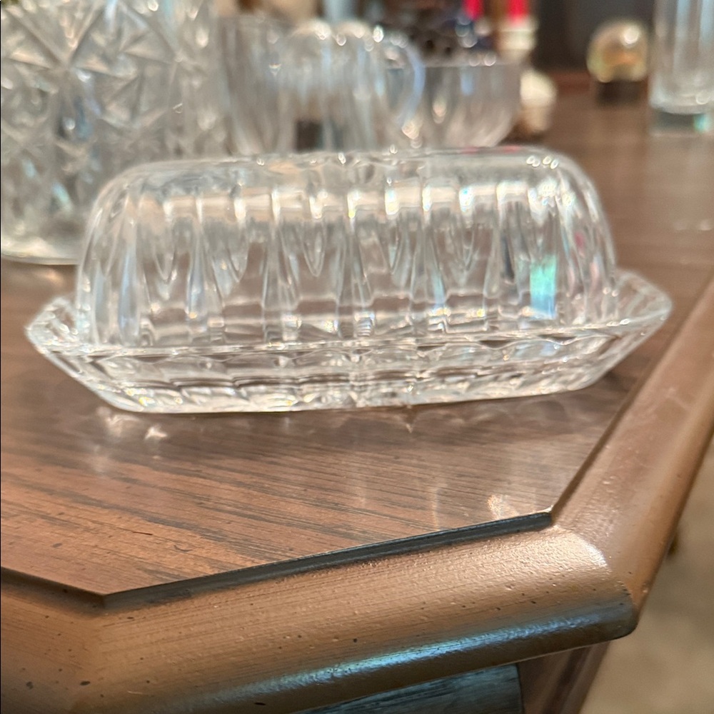 Waterford Crystal Clear Butter Dish